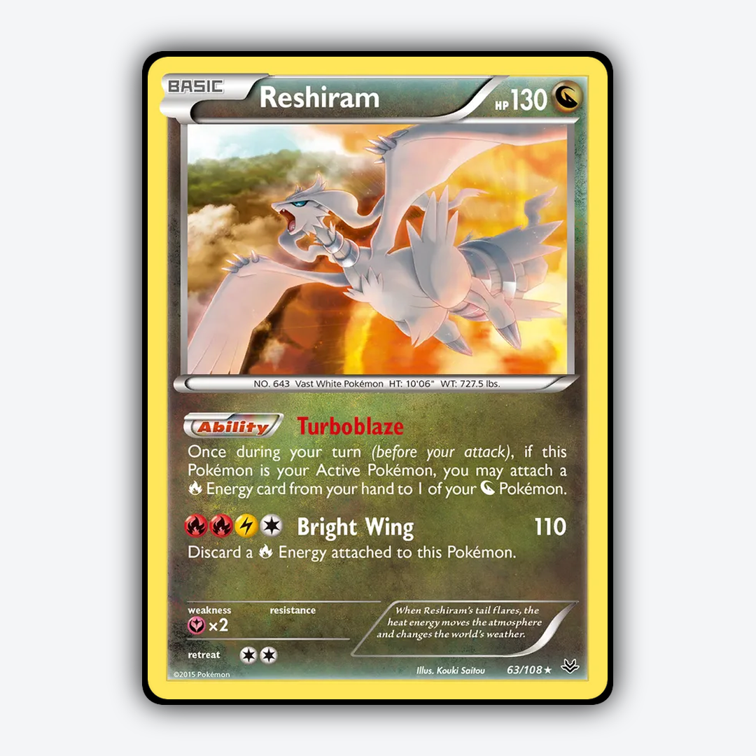 Reshiram 063/108 - Roaring Skies Set - Card Rug