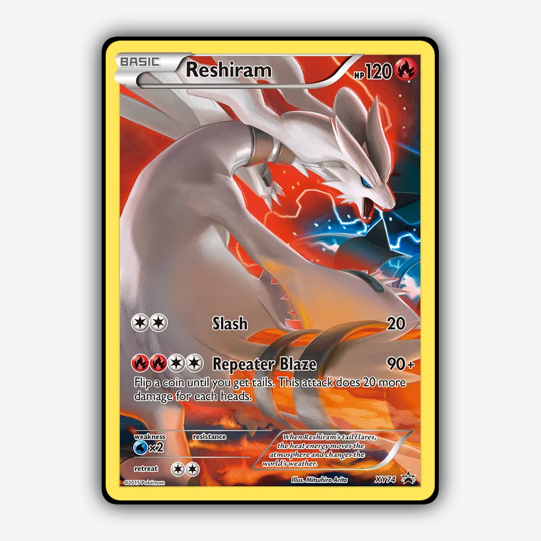 Reshiram #74 - XY Black Star Promos Set - Card Rug