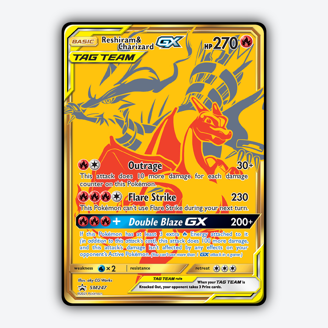 Reshiram & Charizard-GX #247 - SM Black Star Promos Set - Card Rug