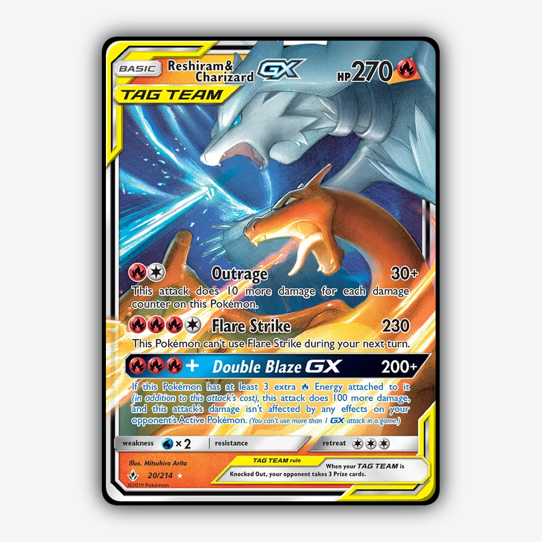 Reshiram & Charizard-GX 020/214 - Unbroken Bonds Set - Card Rug