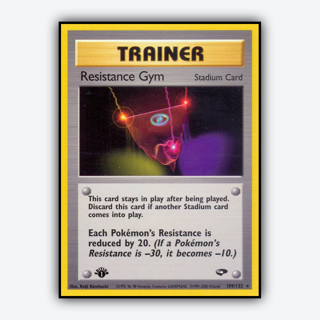 Resistance Gym 109/132 - Gym Challenge Set - Card Rug
