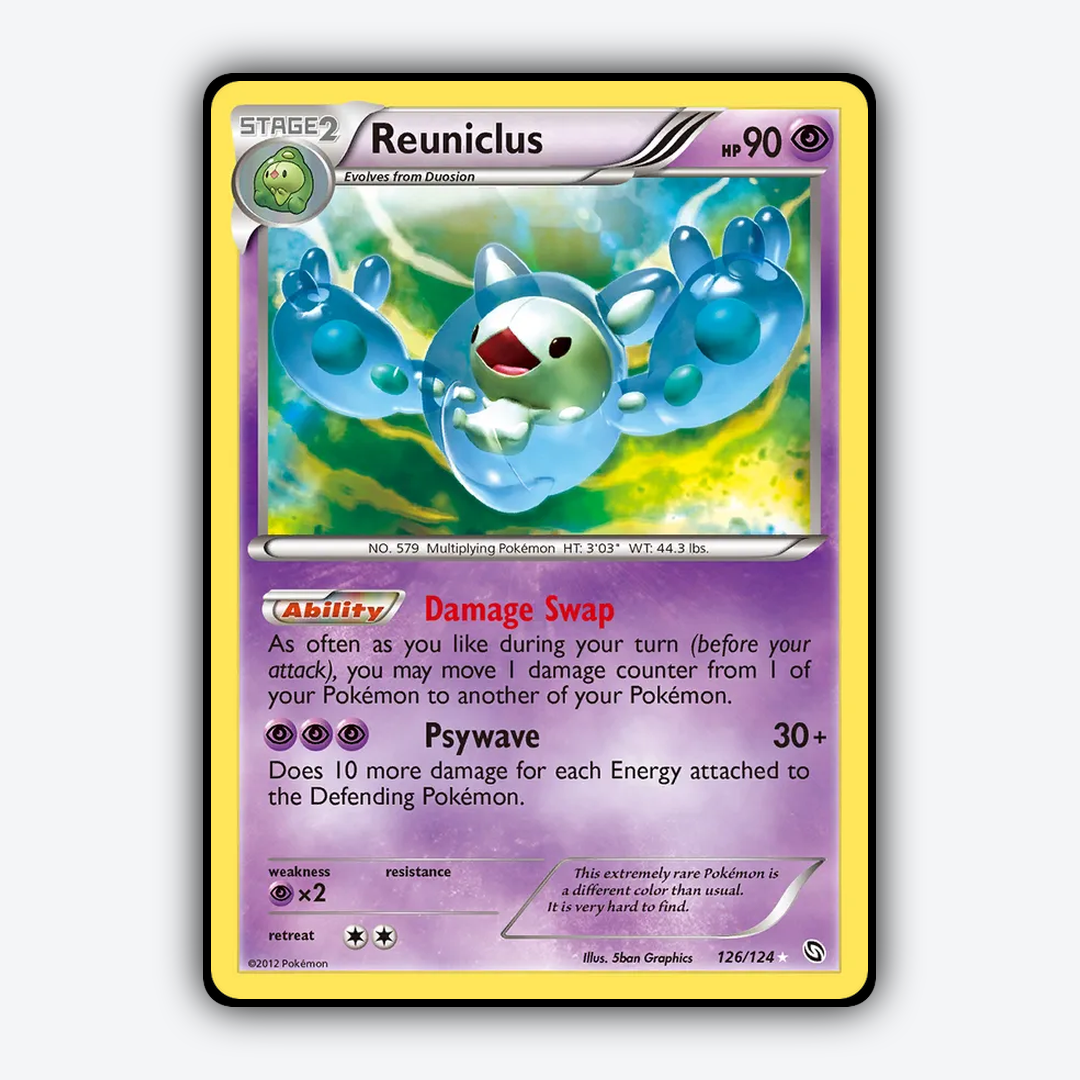 Reuniclus 126/124 - Dragons Exalted Set - Card Rug