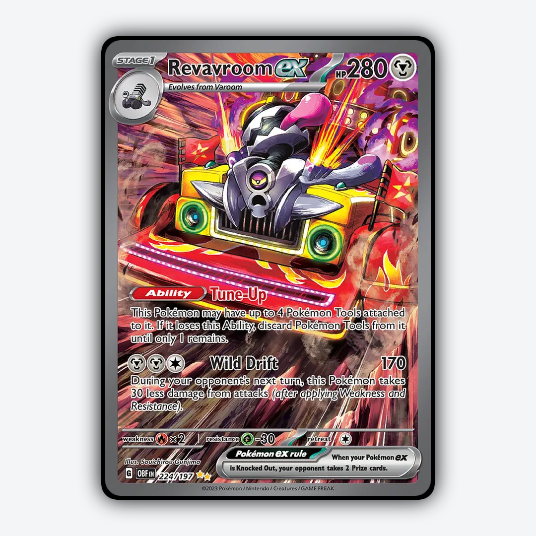 Revavroom ex #224 - Obsidian Flames Set - Card Rug