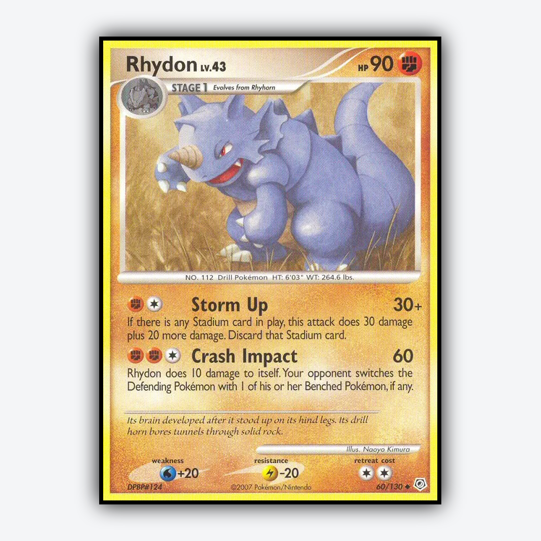 Rhydon 060/130 - Diamond & Pearl Set - Card Rug