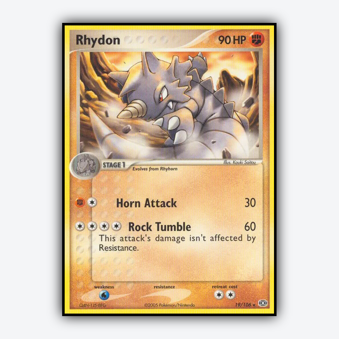 Rhydon 019/106 - Emerald Set - Card Rug