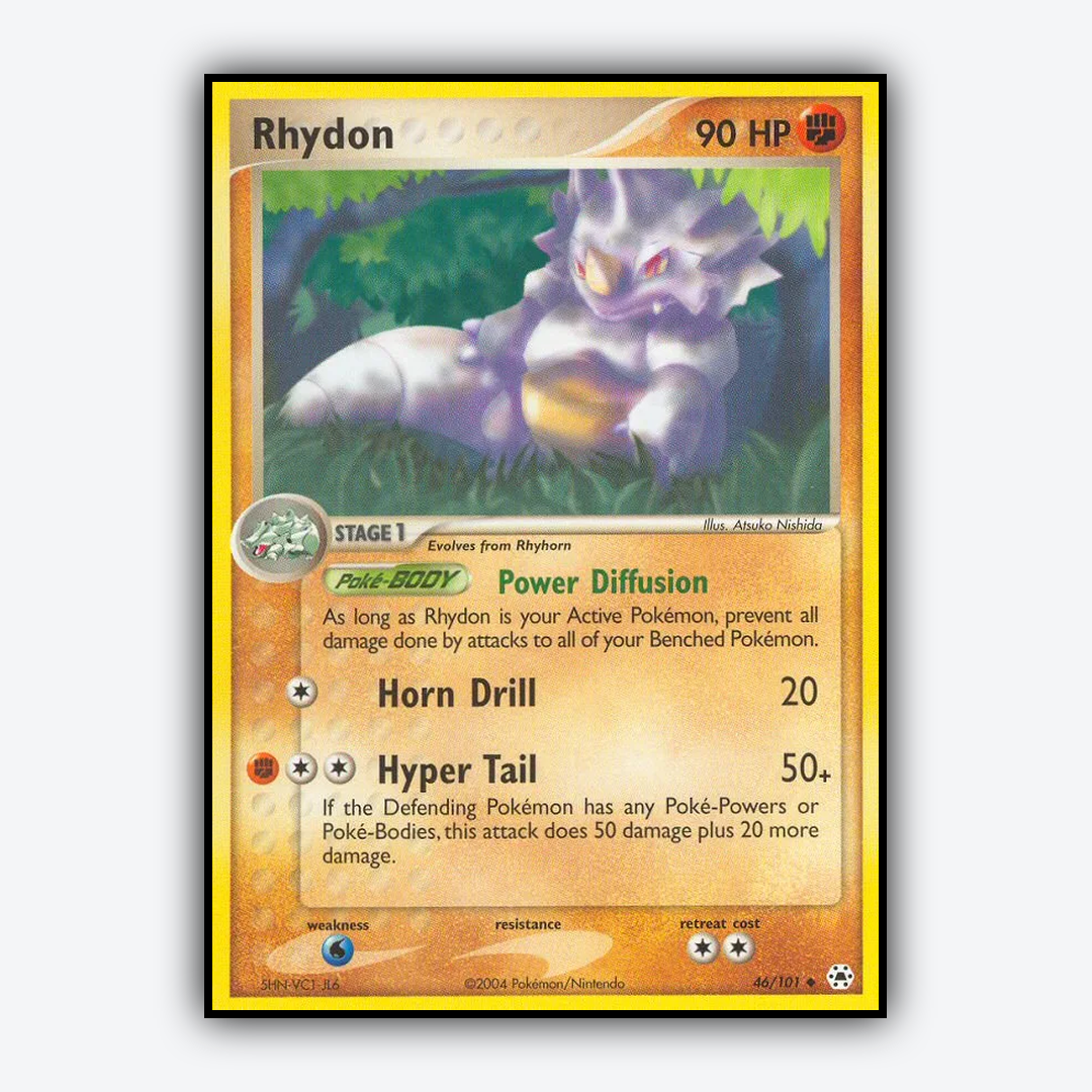 Rhydon 046/101 - Hidden Legends Set - Card Rug