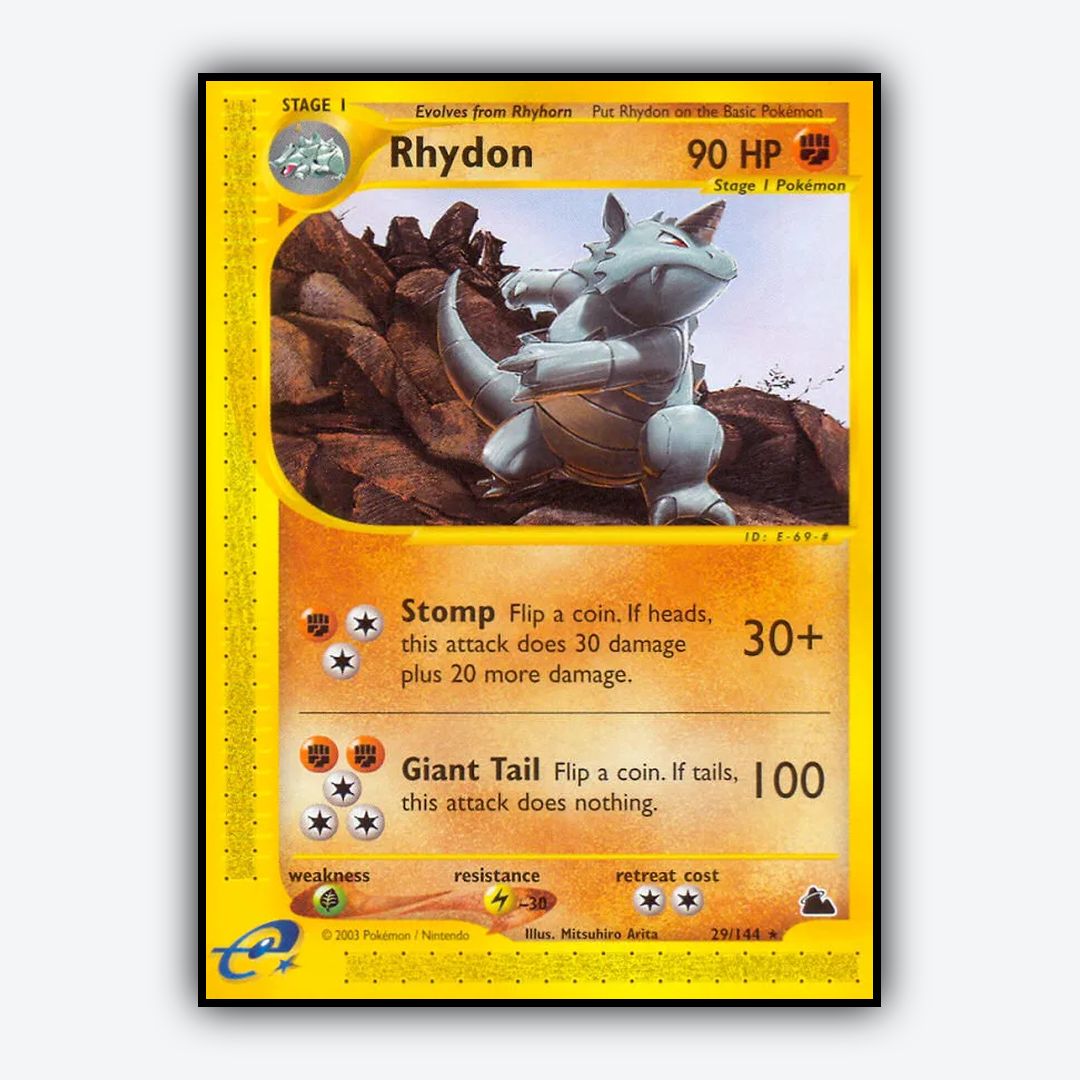 Rhydon 029/144 - Skyridge Set - Card Rug
