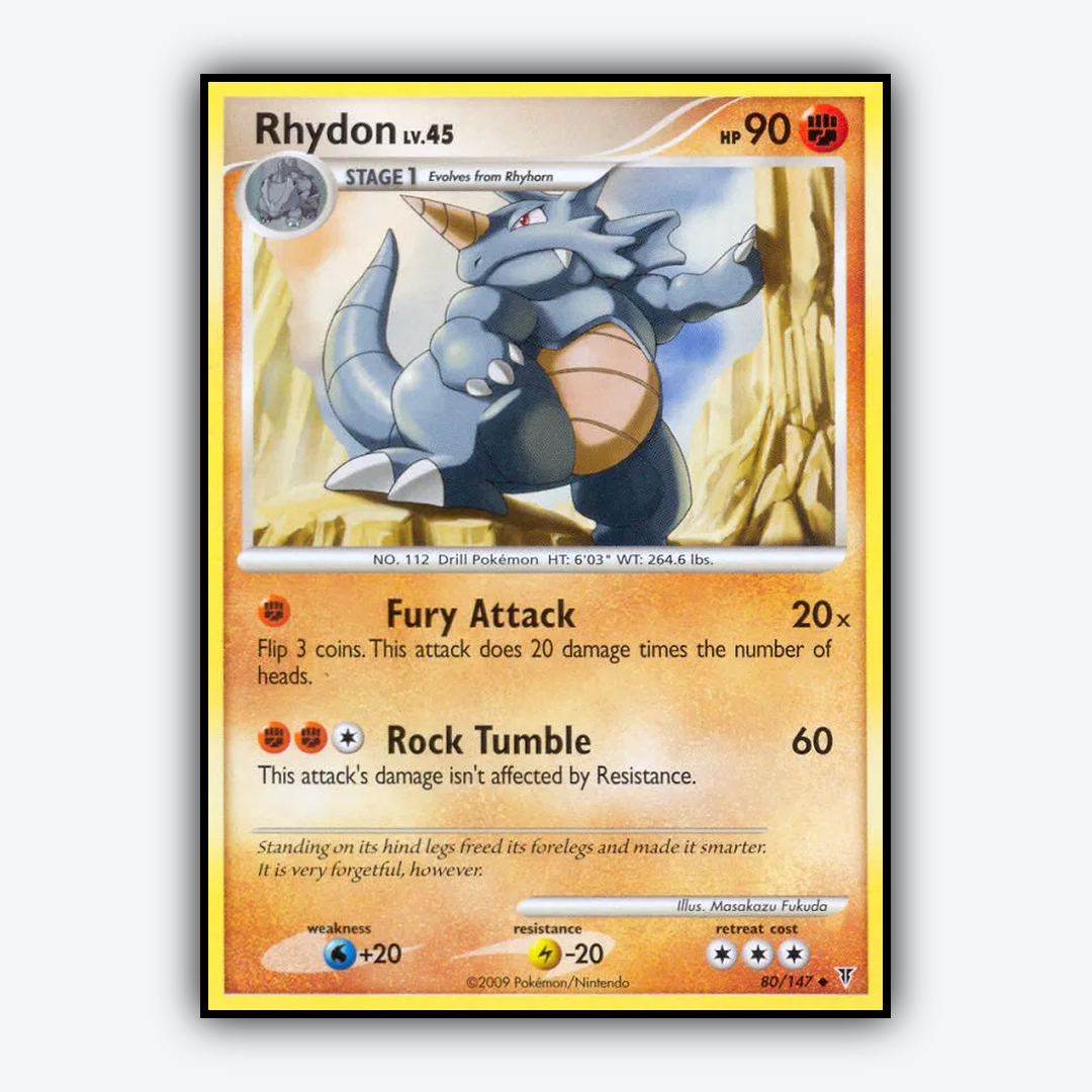 Rhydon 080/147 - Supreme Victors Set - Card Rug
