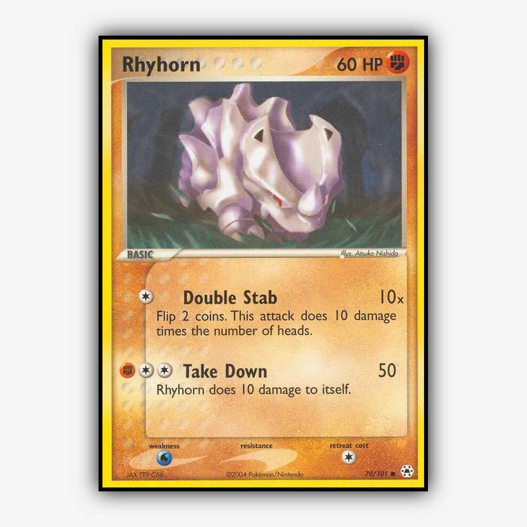 Rhyhorn 070/101 - Hidden Legends Set - Card Rug