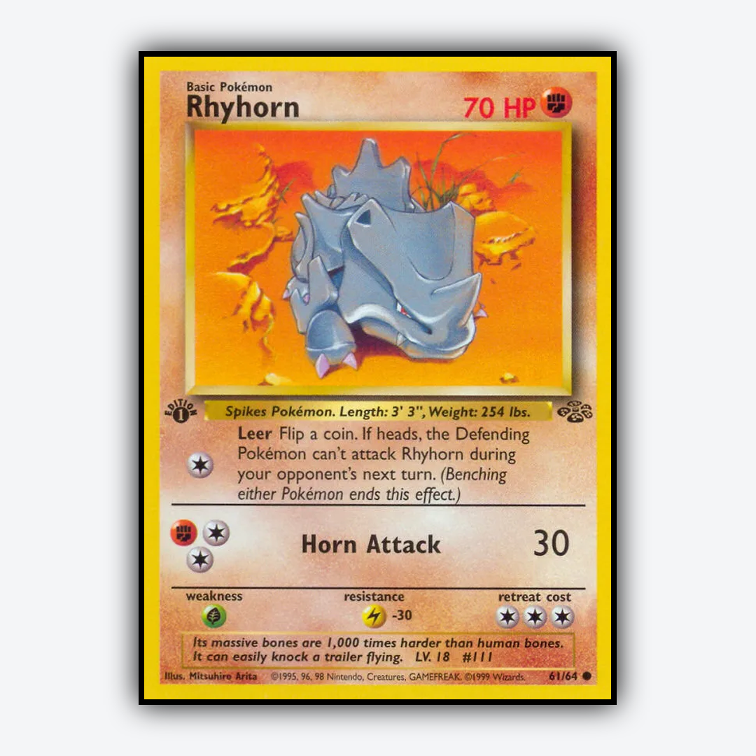 Rhyhorn 061/64 - Jungle Set - Card Rug