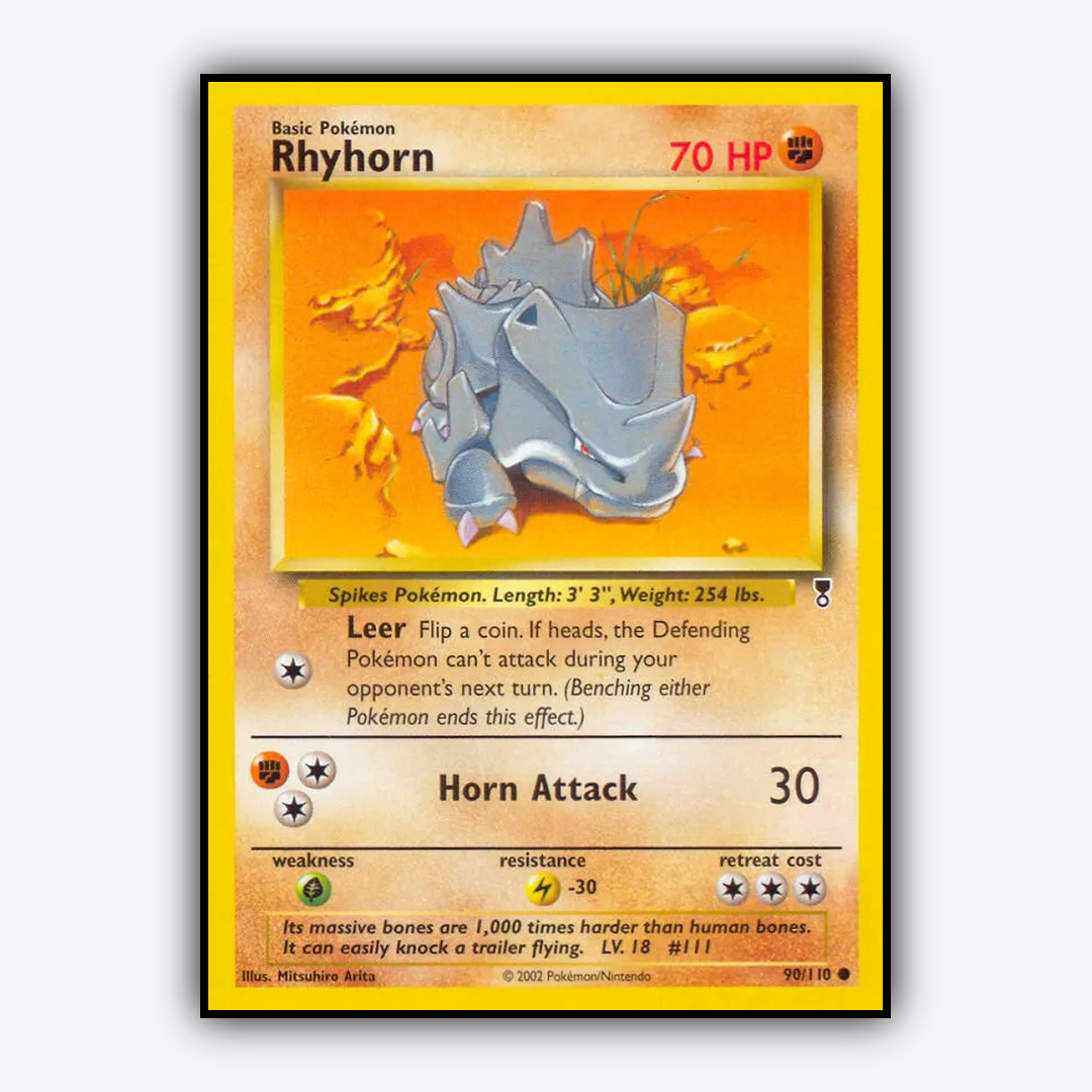 Rhyhorn 090/110 - Legendary Collection Set - Card Rug