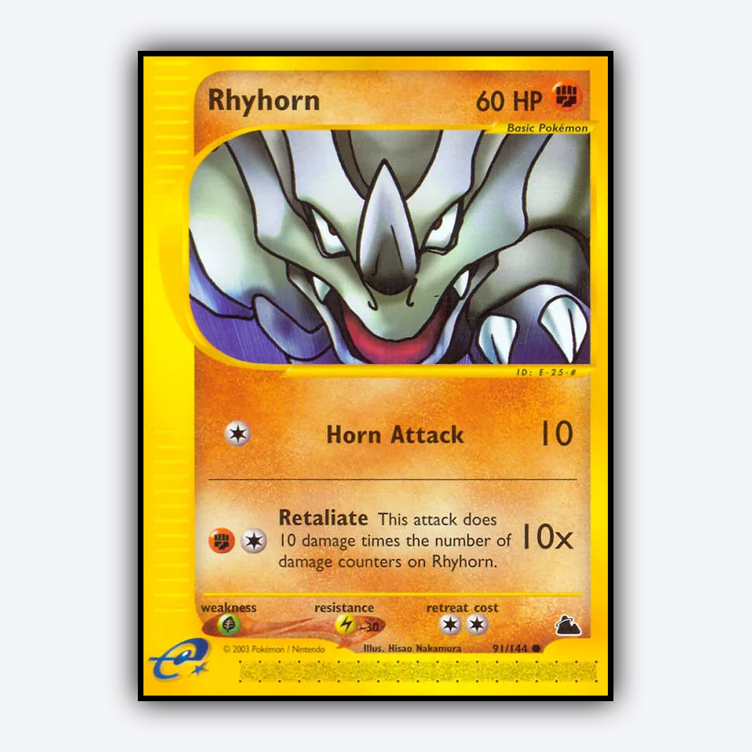 Rhyhorn 091/144 - Skyridge Set - Card Rug