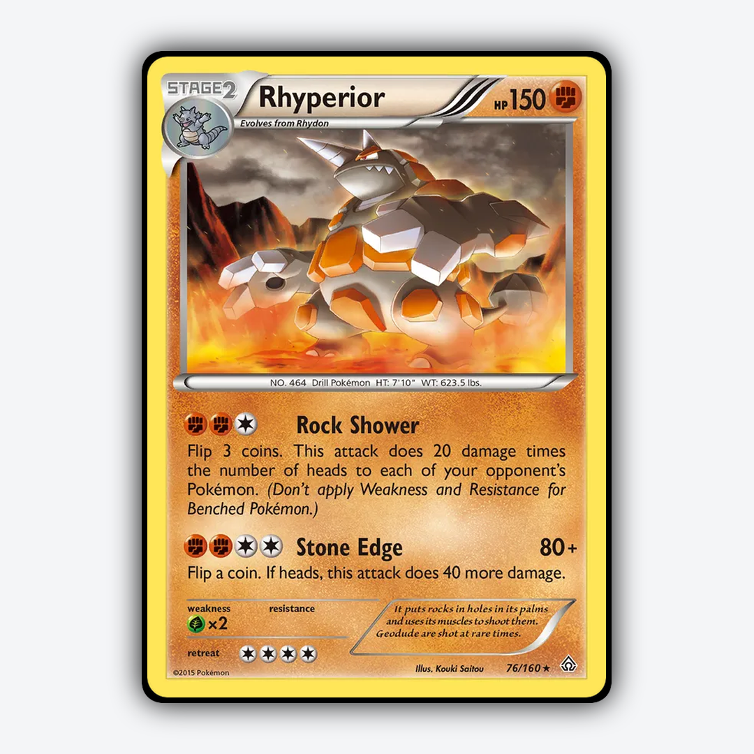 Rhyperior 076/160 - Primal Clash Set - Card Rug