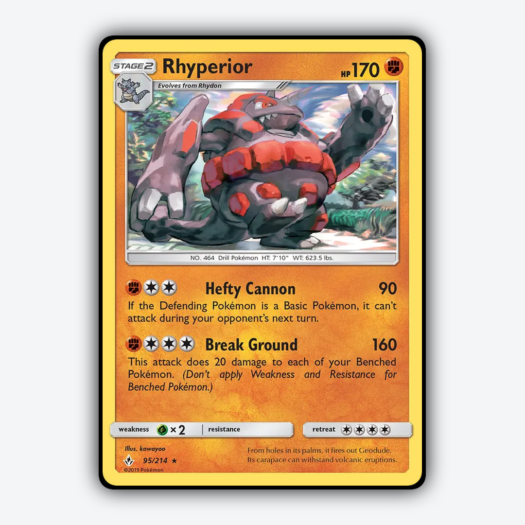 Rhyperior 095/214 - Unbroken Bonds Set - Card Rug