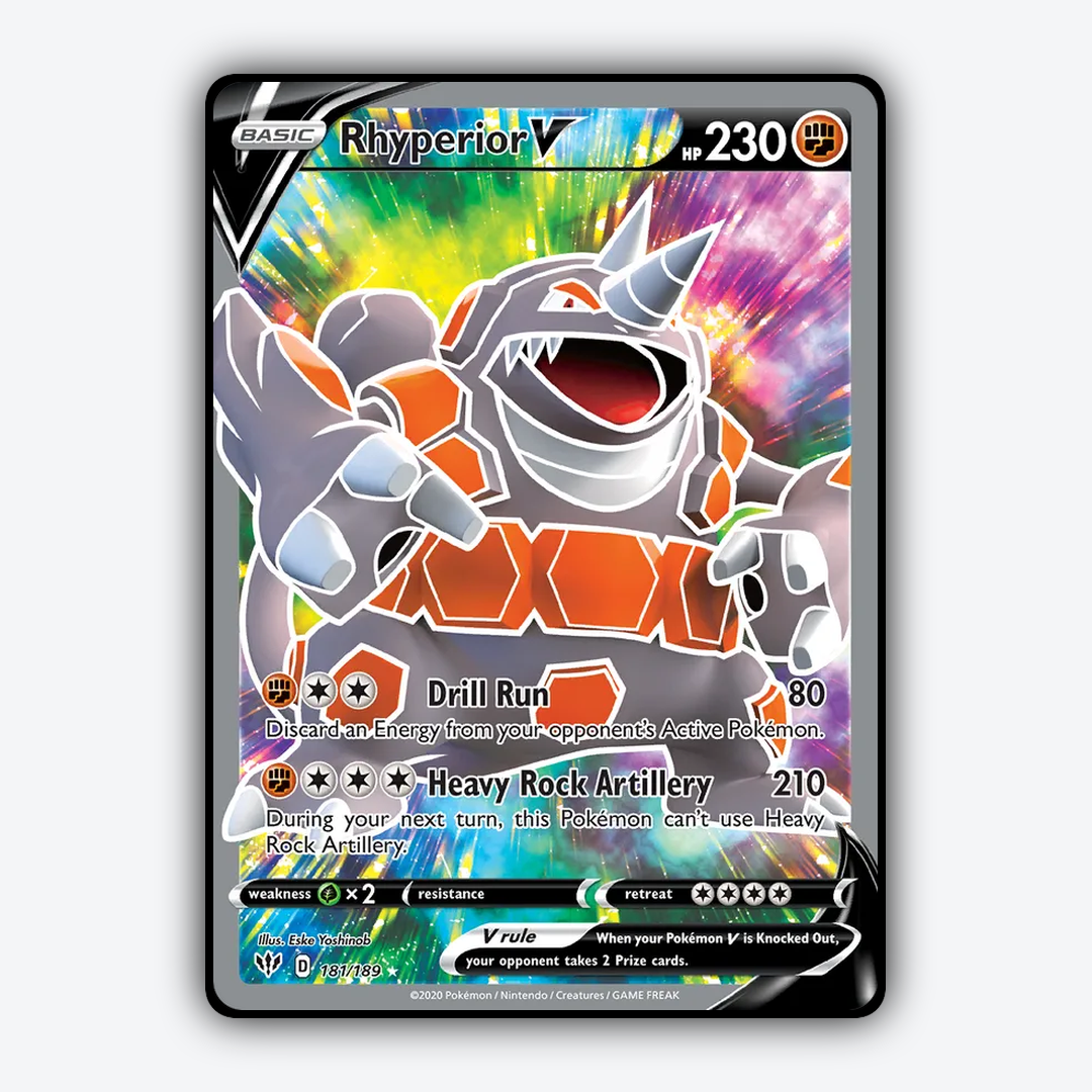 Rhyperior V 181/189 - Darkness Ablaze Set - Card Rug