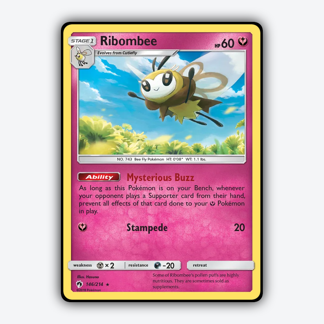 Ribombee 146/214 - Lost Thunder Set - Card Rug