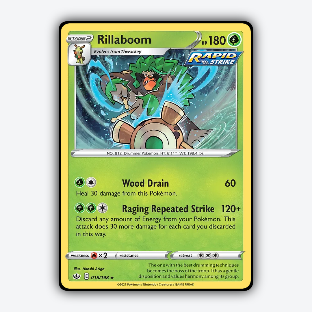 Rillaboom 018/198 - Chilling Reign Set - Card Rug