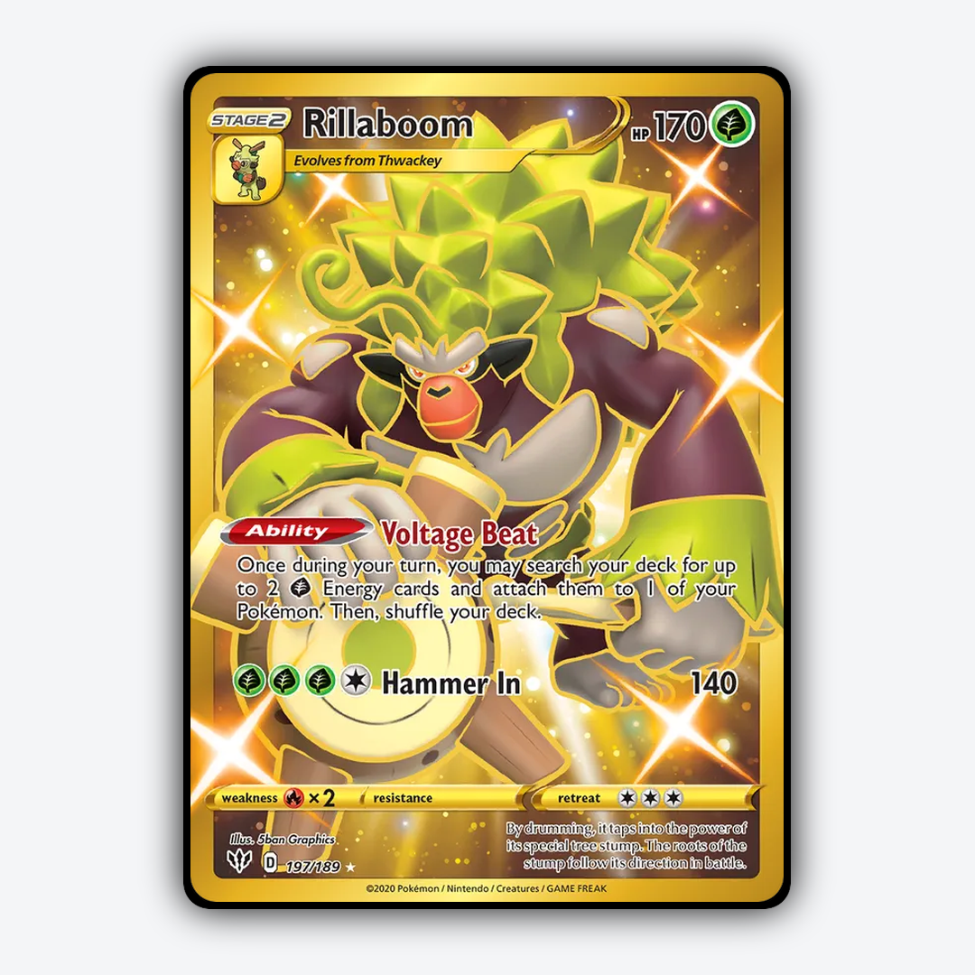 Rillaboom 197/189 - Darkness Ablaze Set - Card Rug