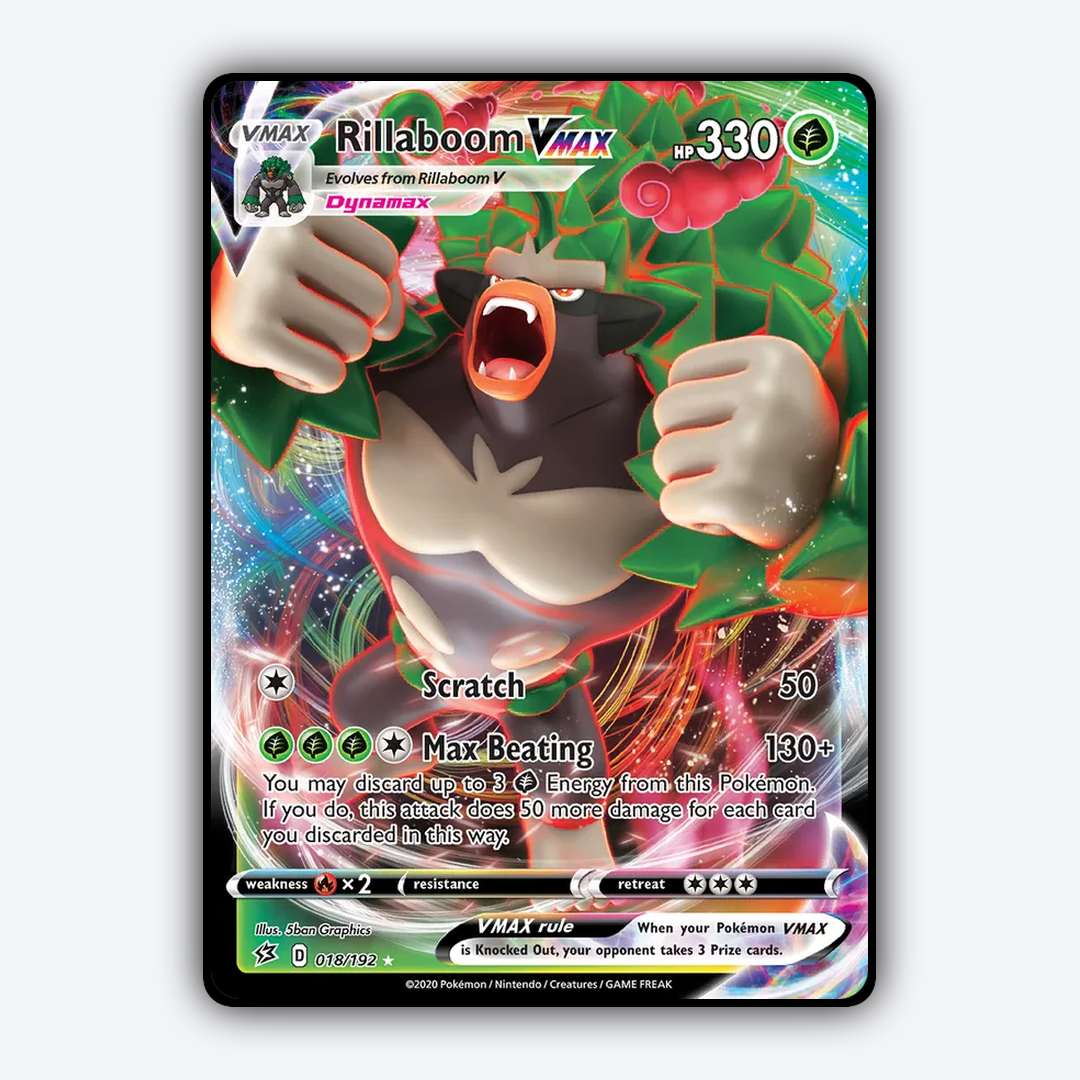 Rillaboom VMAX 018/192 - Rebel Clash Set - Card Rug