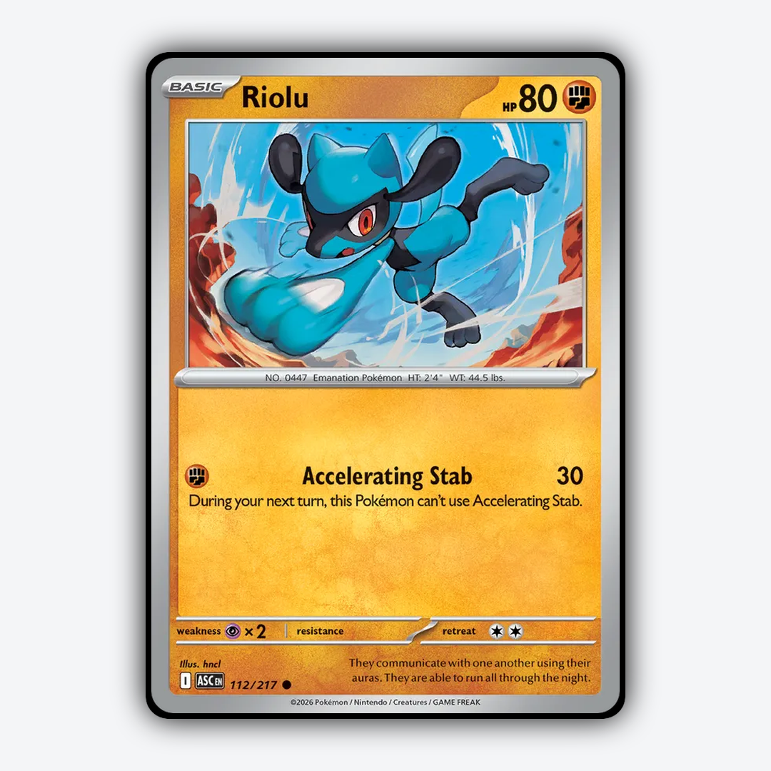 Riolu 112/217 - Ascended Heroes Set - Card Rug