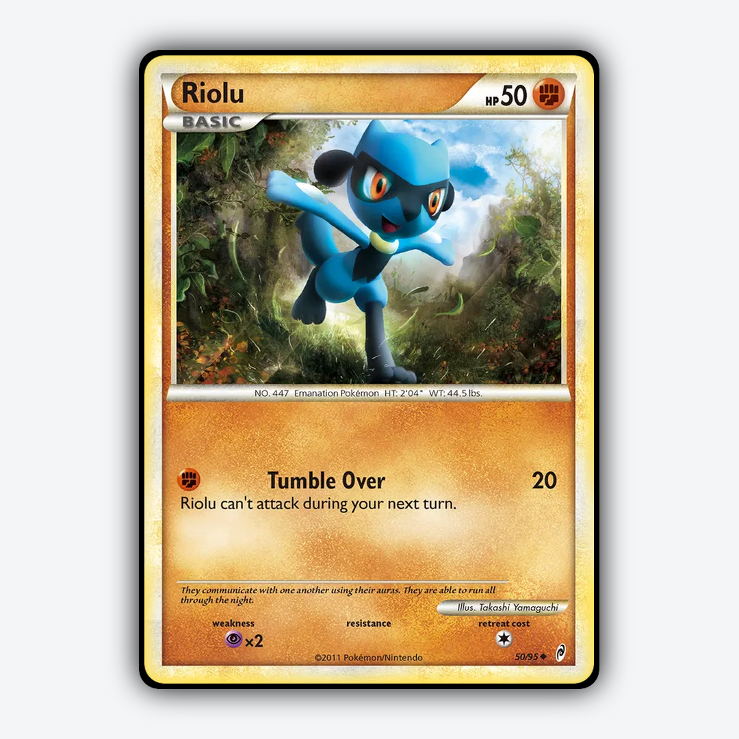 Riolu 050/95 - Call of Legends Set - Card Rug