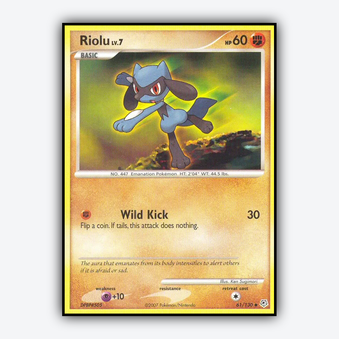 Riolu 061/130 - Diamond & Pearl Set - Card Rug