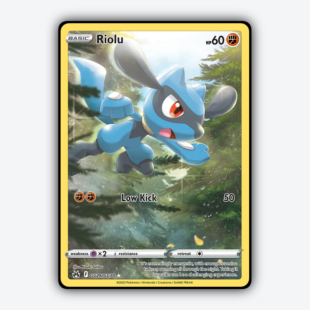 Riolu #26 - Crown Zenith Set - Card Rug