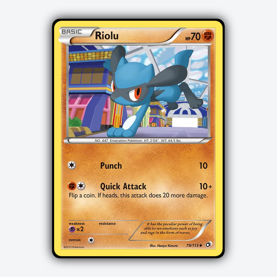Riolu 079/113 - Legendary Treasures Set - Card Rug