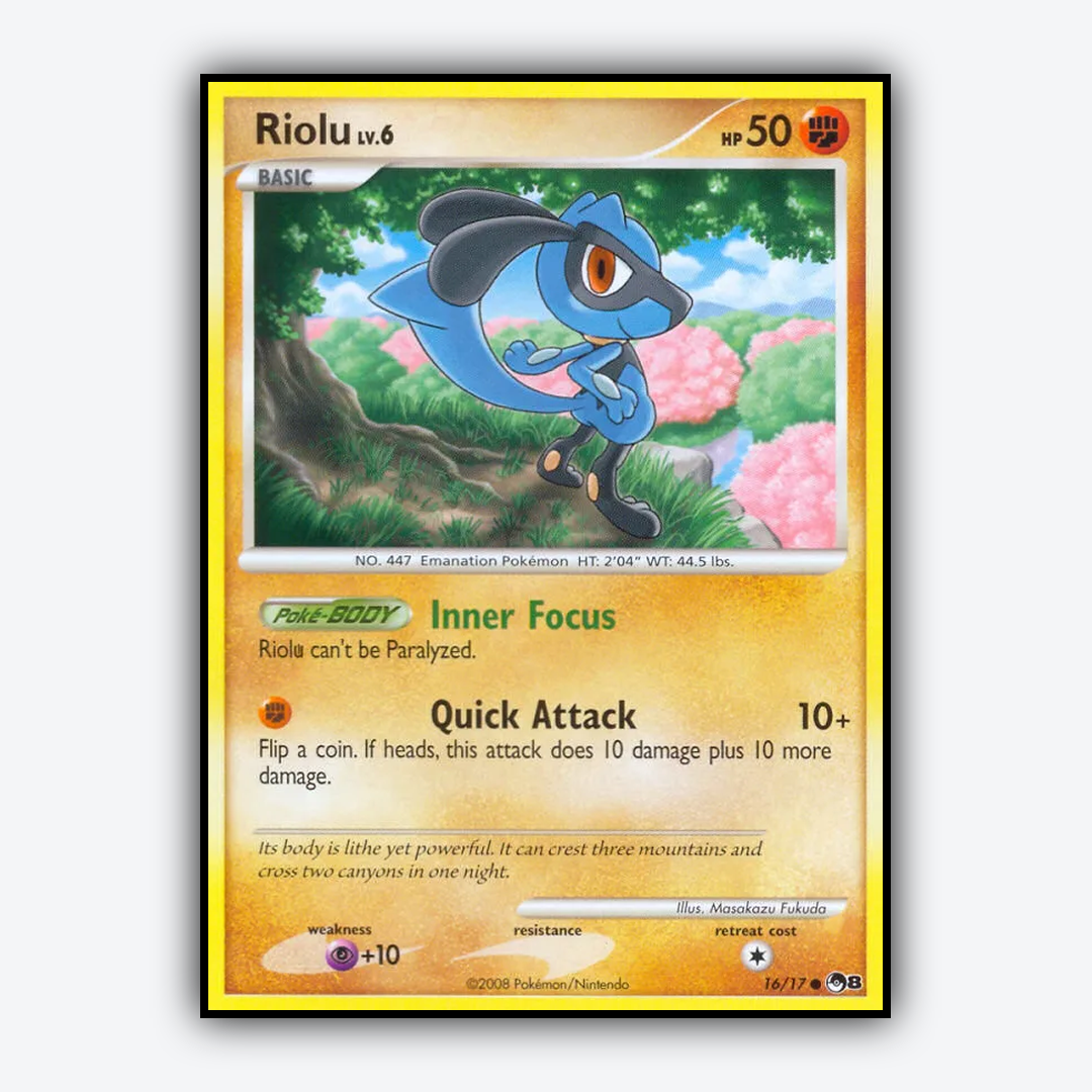 Riolu 016/17 - POP Series 8 Set - Card Rug