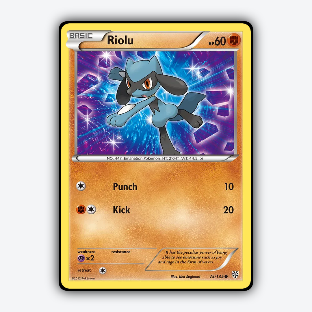 Riolu 075/135 - Plasma Storm Set - Card Rug
