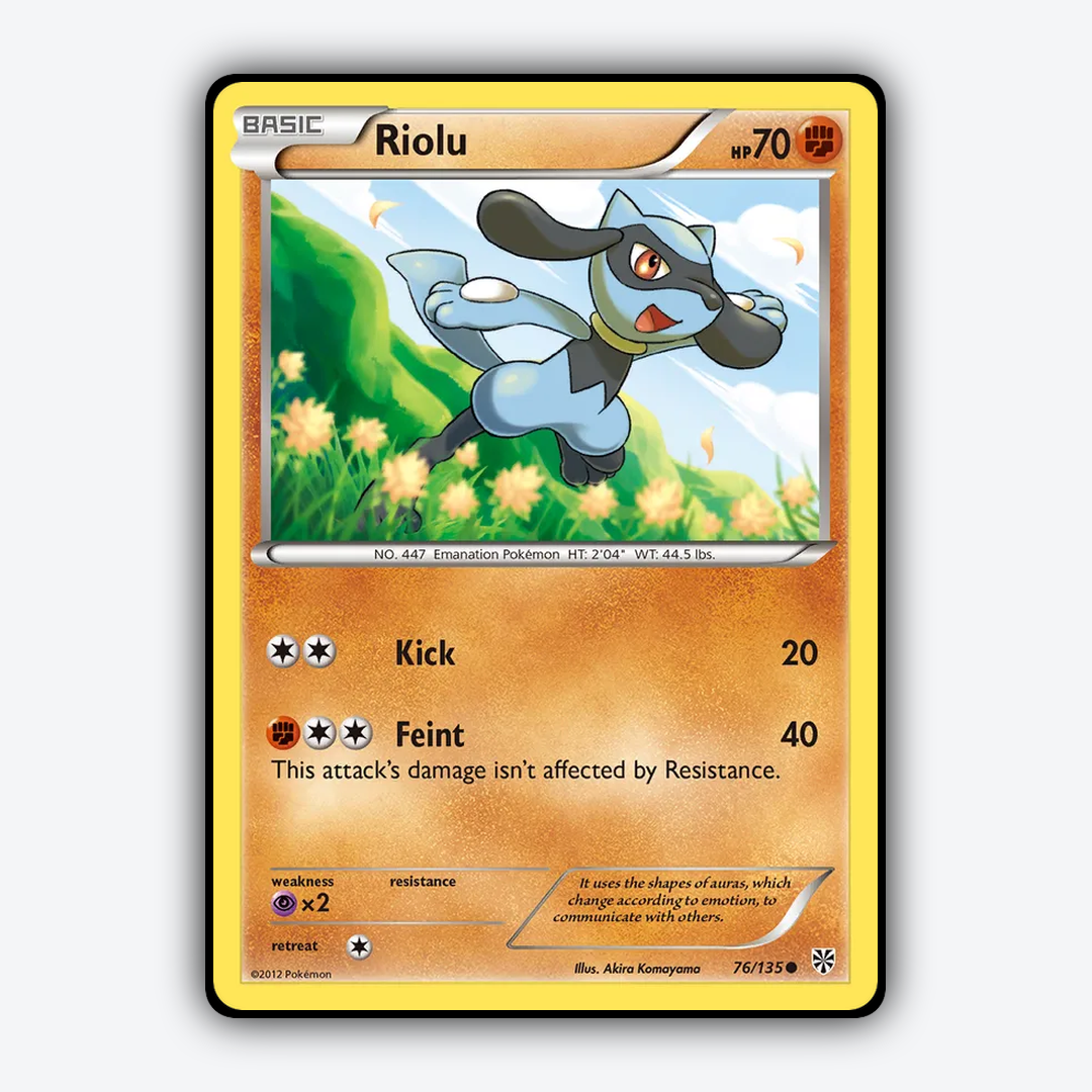 Riolu 076/135 - Plasma Storm Set - Card Rug