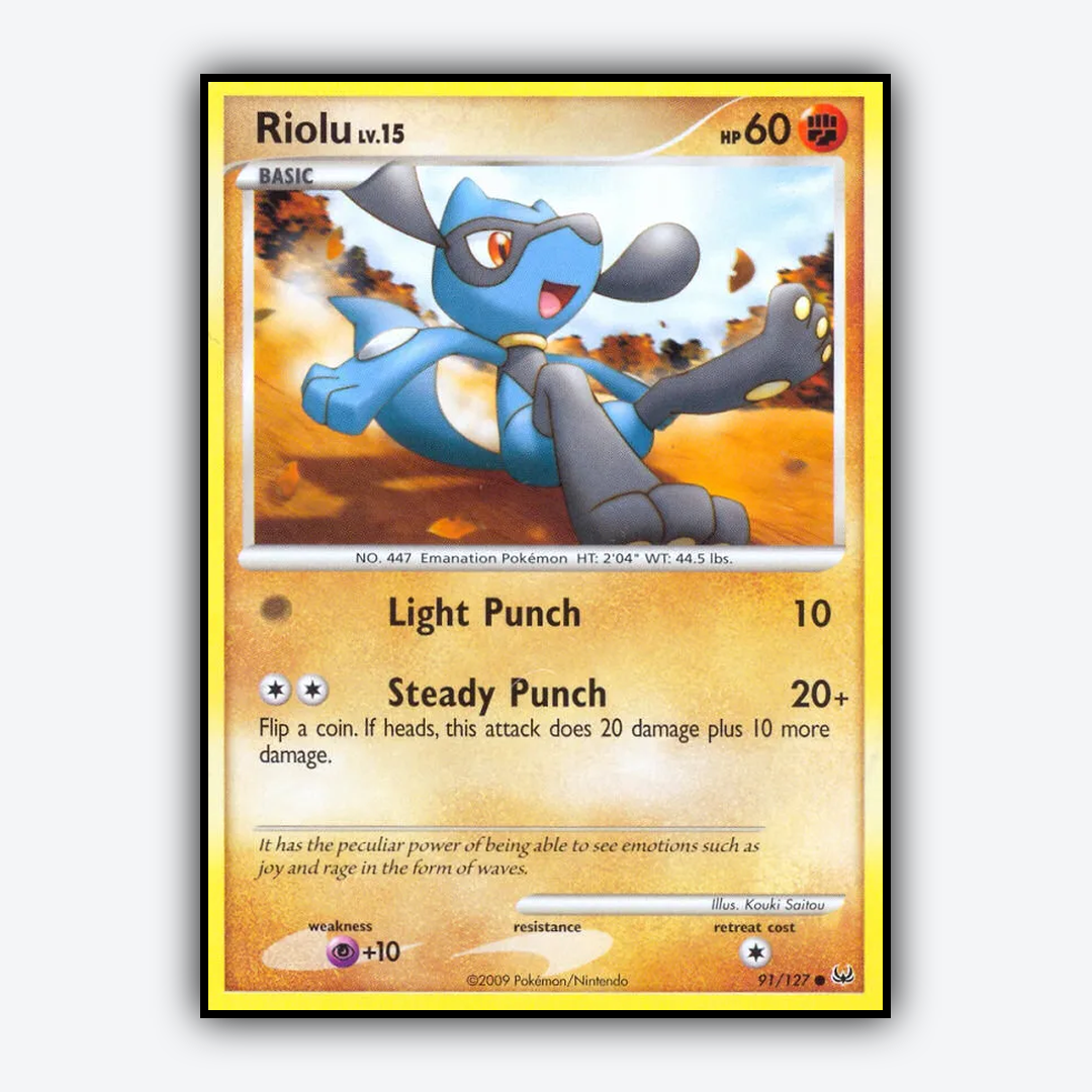 Riolu 091/127 - Platinum Set - Card Rug