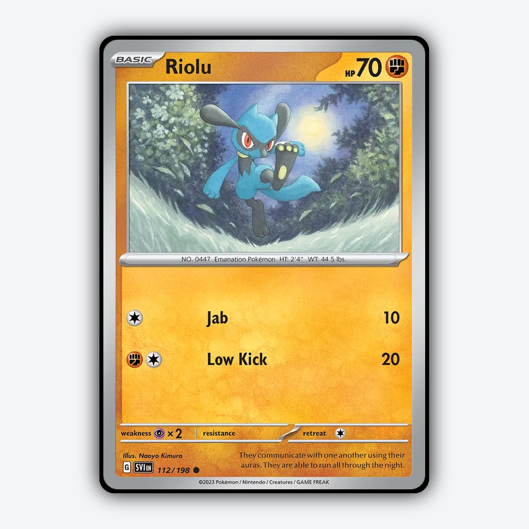Riolu 112/198 - Scarlet & Violet Set - Card Rug