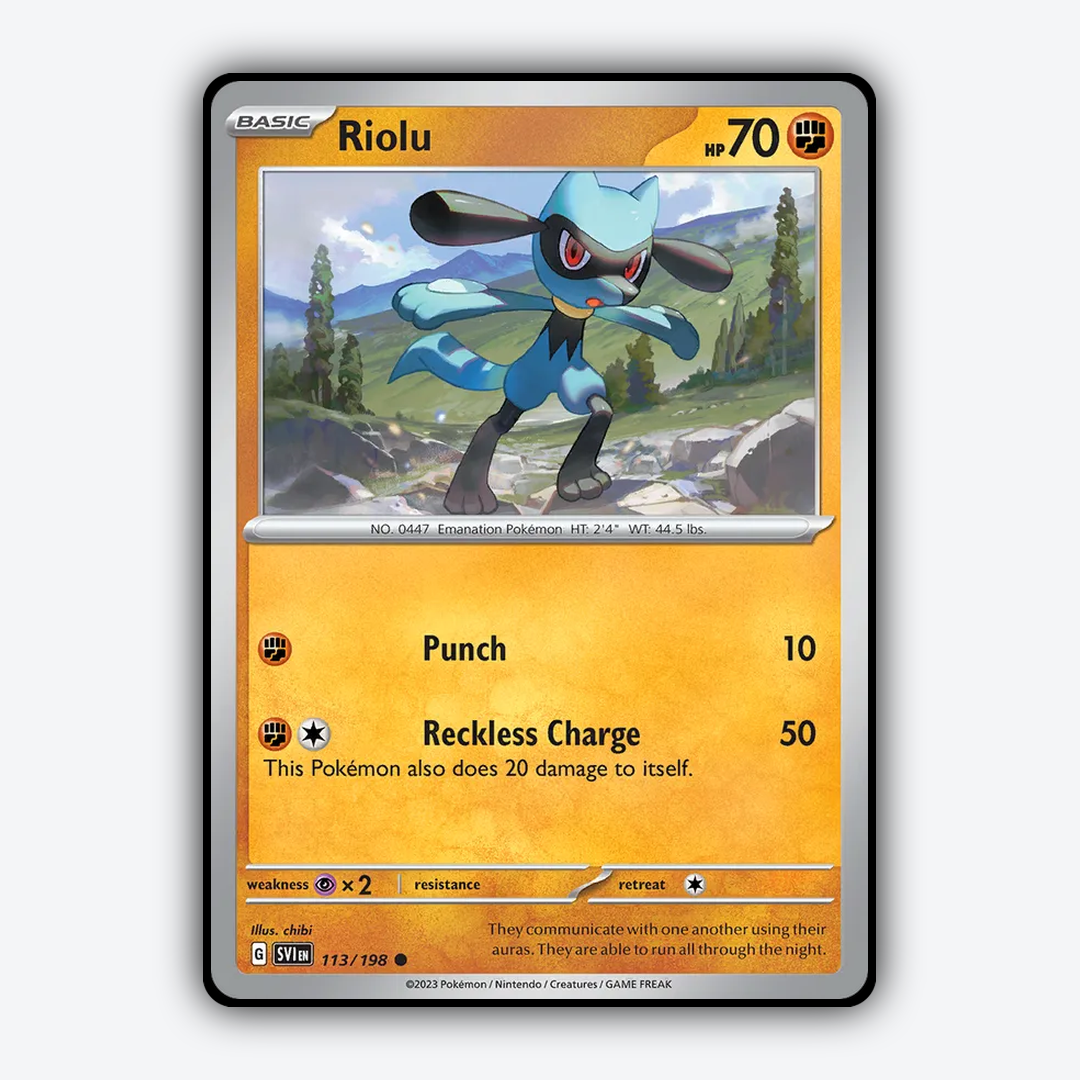 Riolu 113/198 - Scarlet & Violet Set - Card Rug