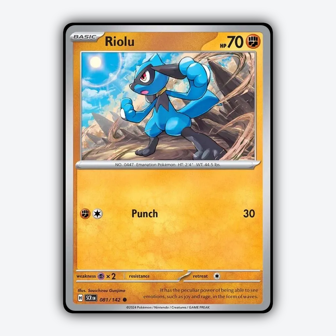 Riolu 081/142 - Stellar Crown Set - Card Rug
