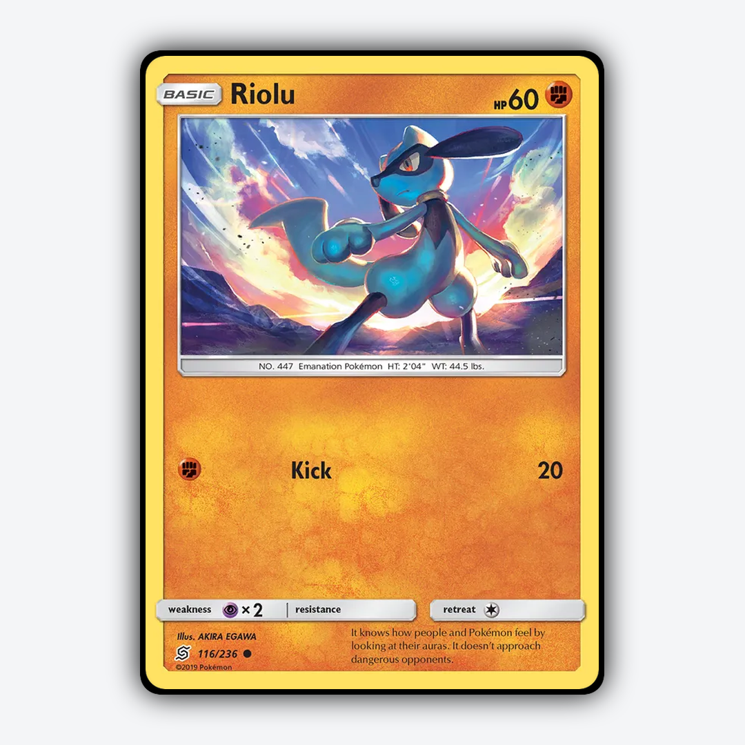Riolu 116/236 - Unified Minds Set - Card Rug