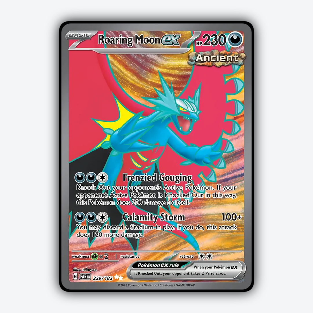 Roaring Moon ex #229 - Paradox Rift Set - Card Rug