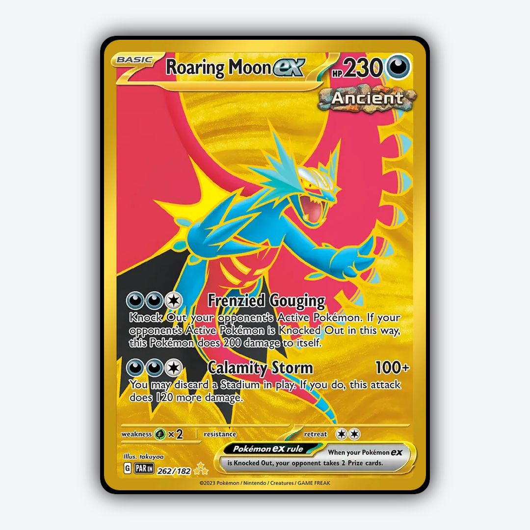 Roaring Moon ex #262 - Paradox Rift Set - Card Rug