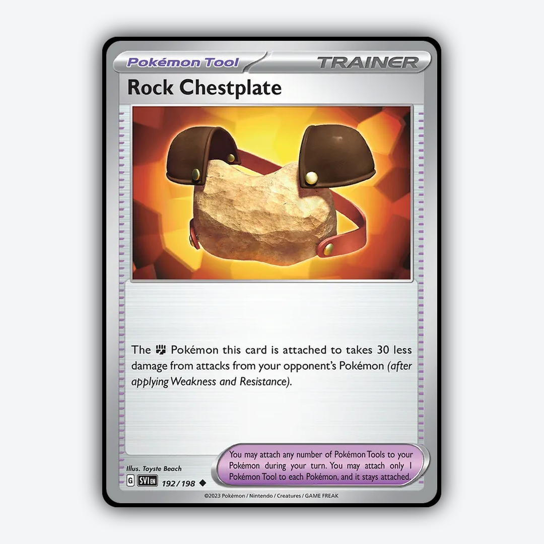 Rock Chestplate 192/198 - Scarlet & Violet Set - Card Rug