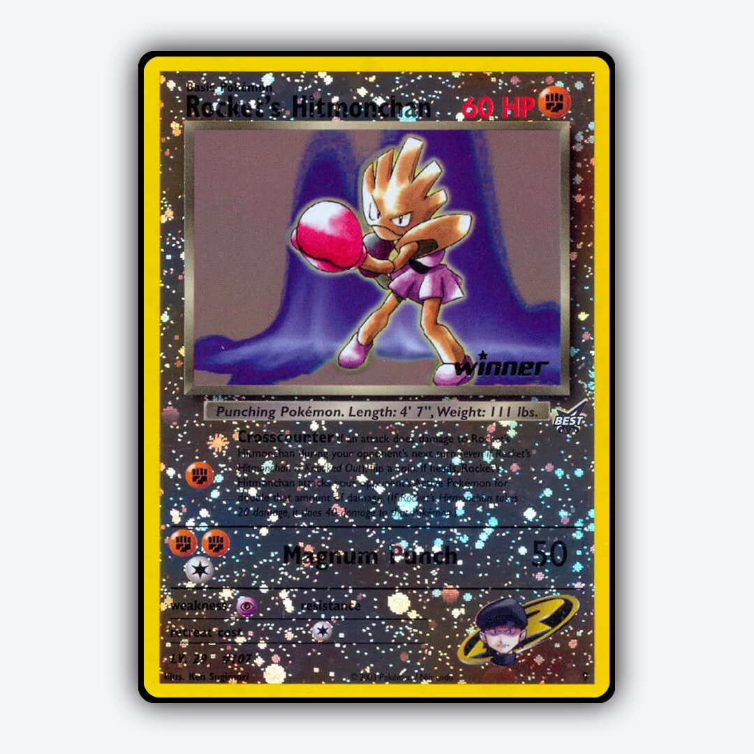 Rocket's Hitmonchan 009/9 - Best of Game Set - Card Rug