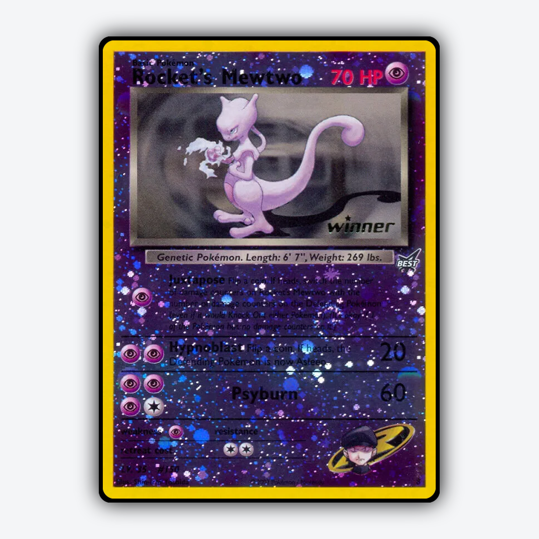 Rocket's Mewtwo 008/9 - Best of Game Set - Card Rug