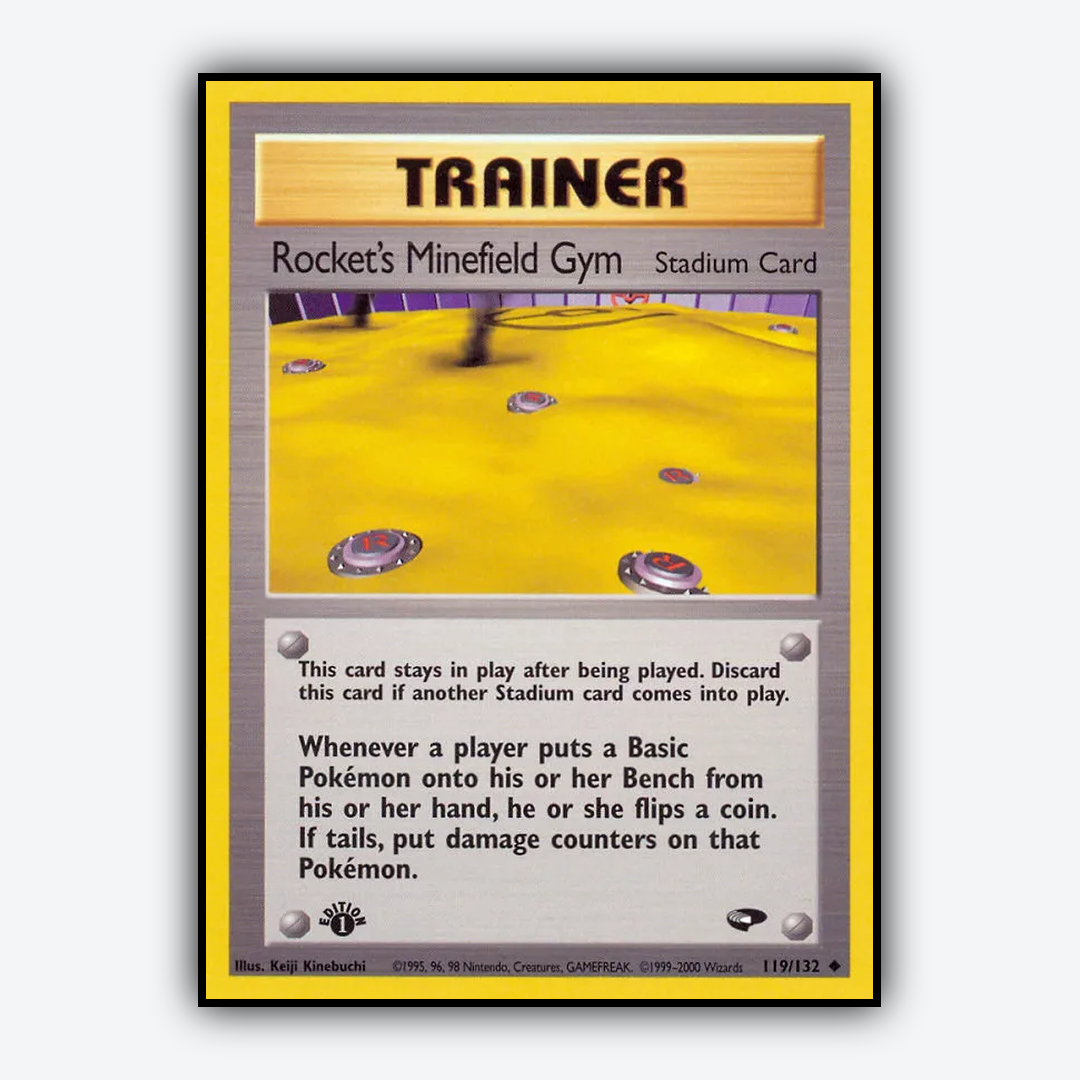 Rocket's Minefield Gym 119/132 - Gym Challenge Set - Card Rug