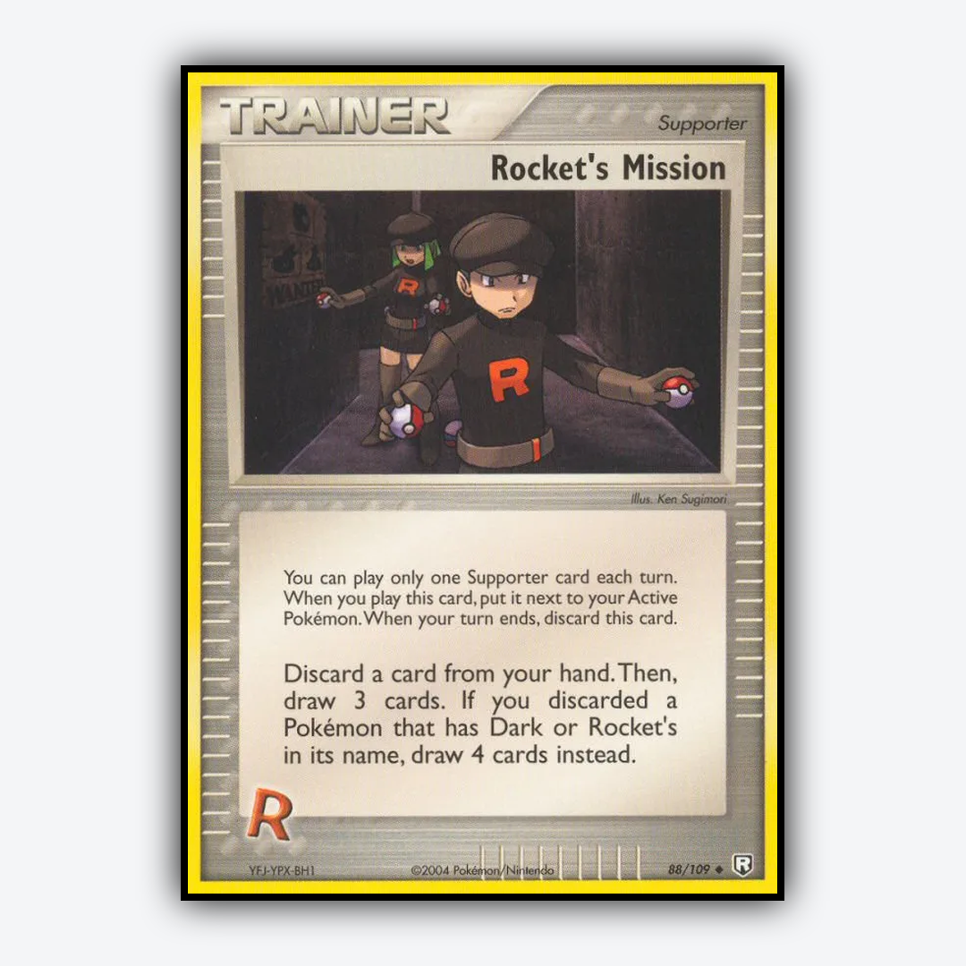 Rocket's Mission 088/109 - Team Rocket Returns Set - Card Rug