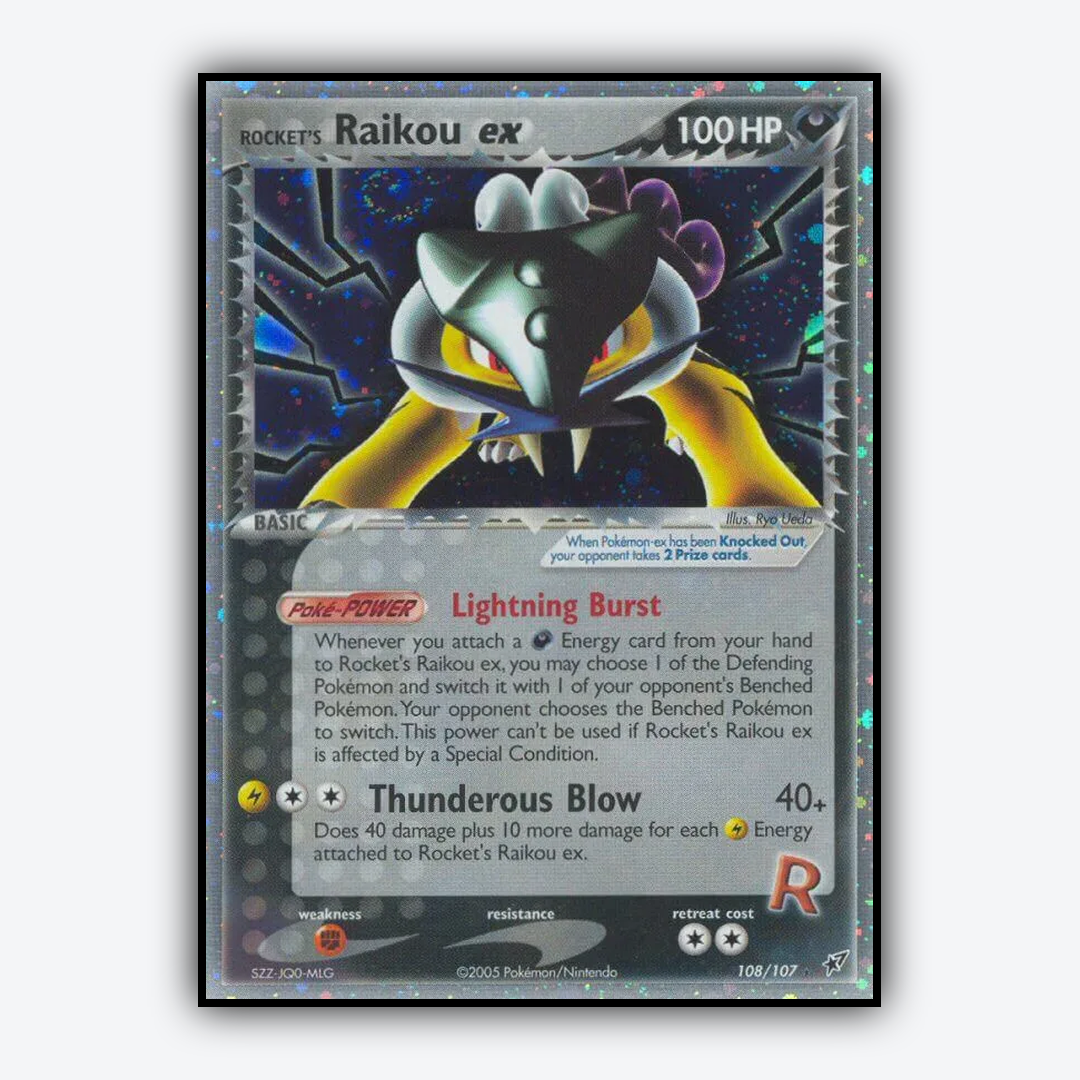 Rocket's Raikou ex 108/107 - Deoxys Set - Card Rug