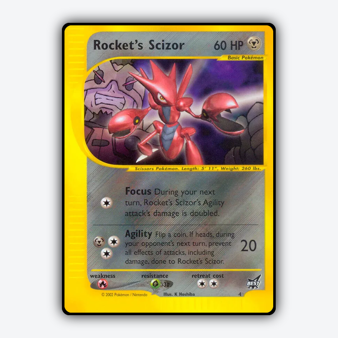 Rocket's Scizor 004/9 - Best of Game Set - Card Rug