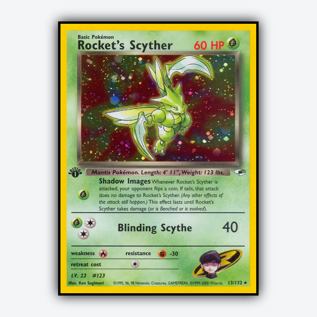 Rocket's Scyther 013/132 - Gym Heroes Set - Card Rug