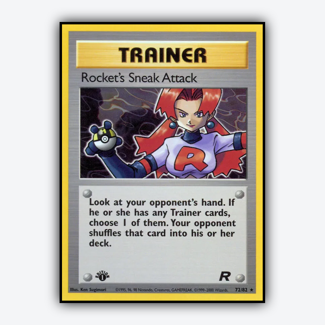 Rocket's Sneak Attack 072/82 - Team Rocket Set - Card Rug