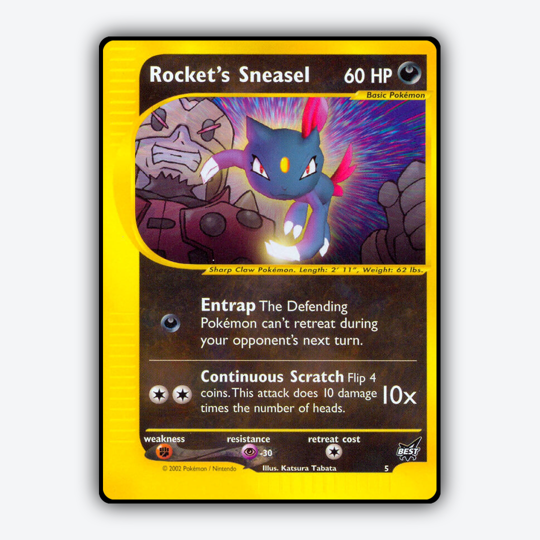 Rocket's Sneasel 005/9 - Best of Game Set - Card Rug