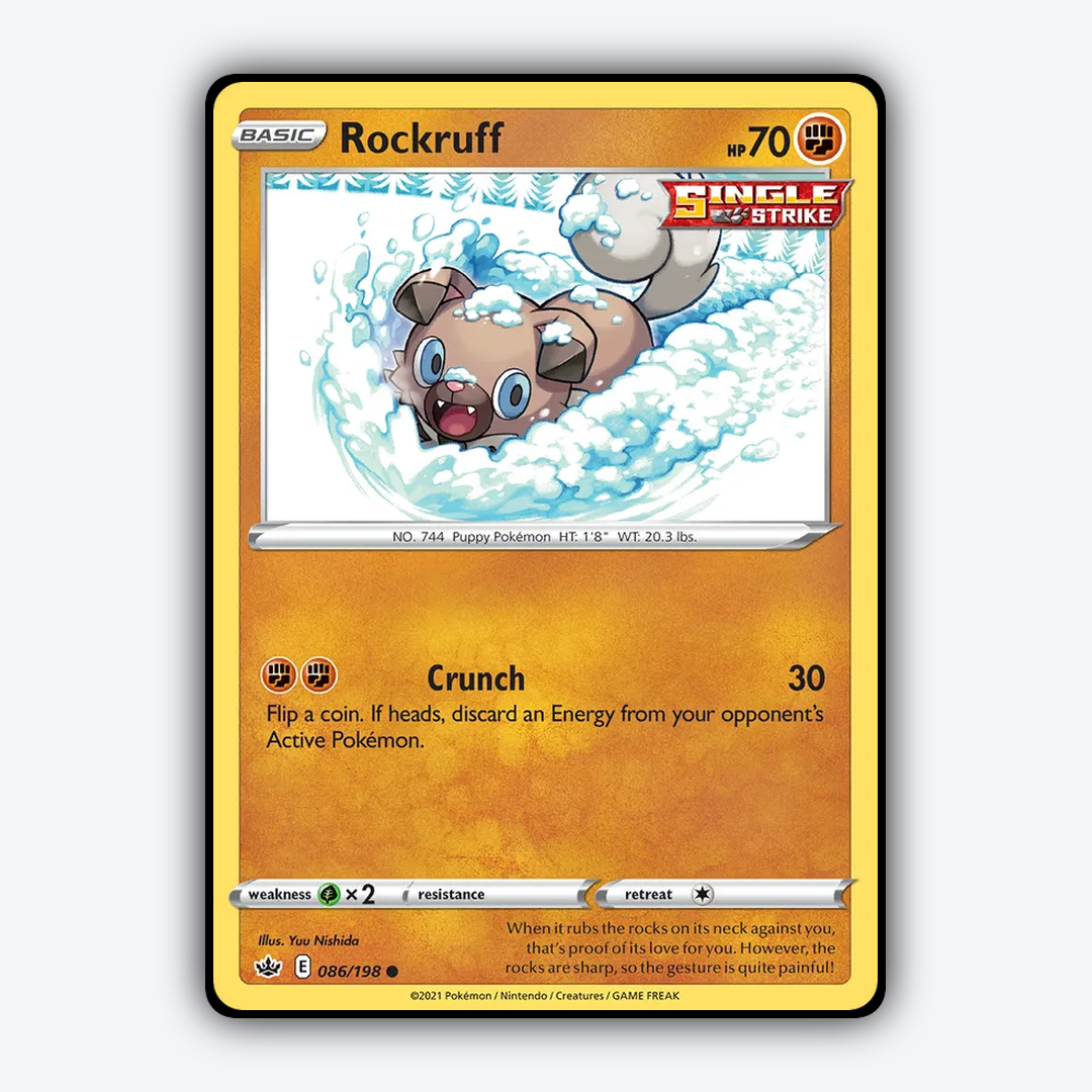 Rockruff 086/198 - Chilling Reign Set - Card Rug