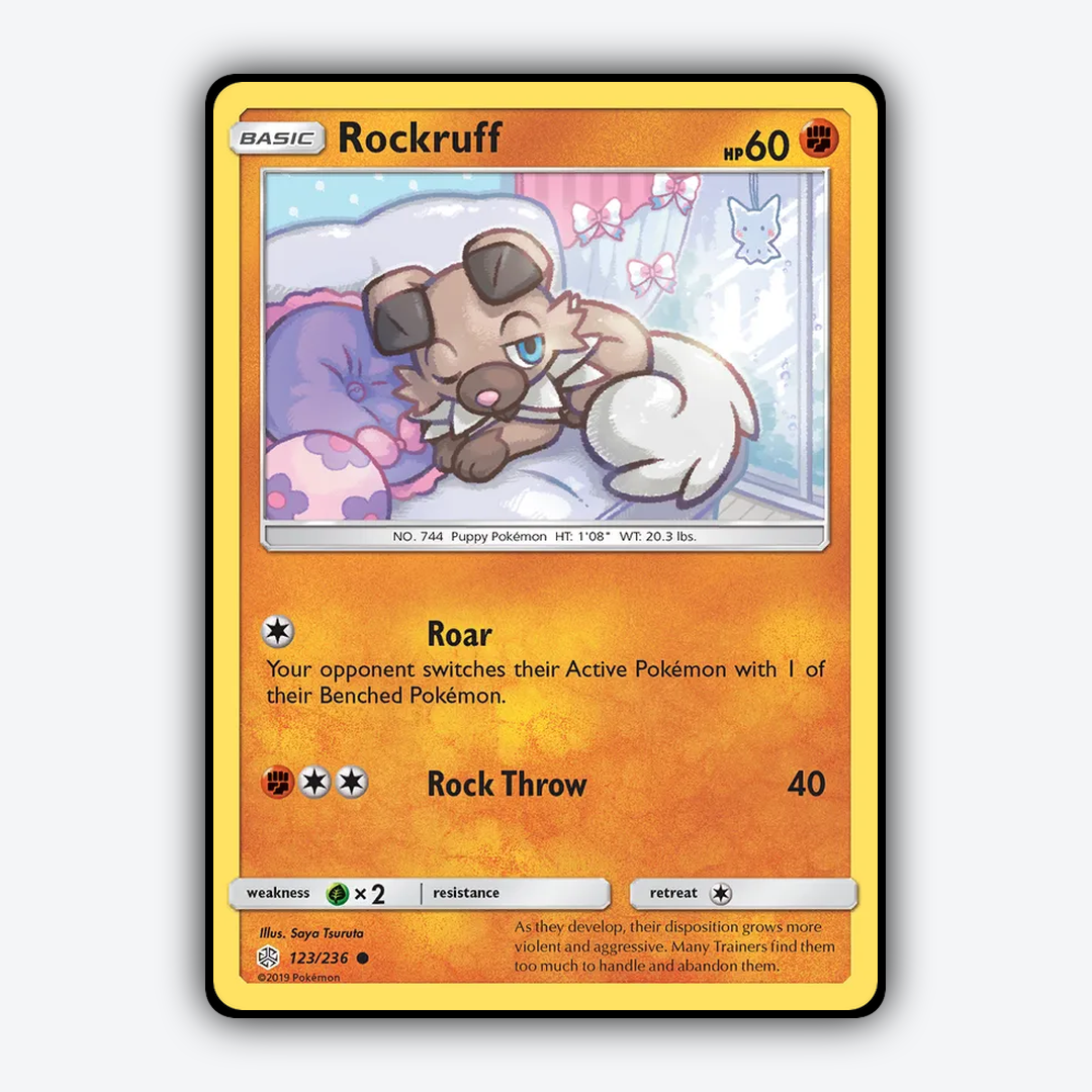 Rockruff 123/236 - Cosmic Eclipse Set - Card Rug